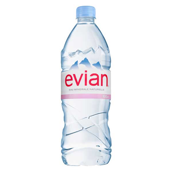 EVIAN Минерална вода - бутилка PET 1L	